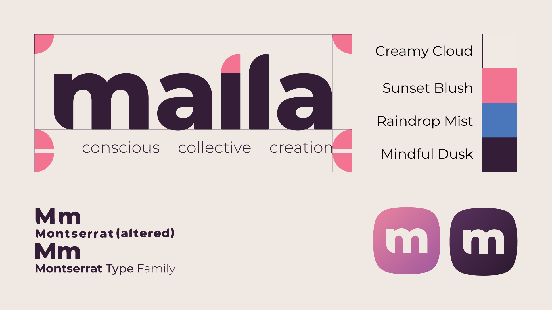 brand identity colour board