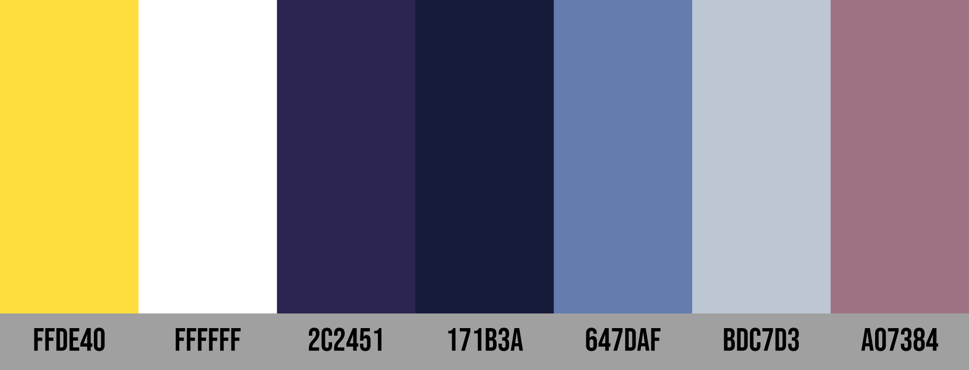 dark shades of colours in pallet